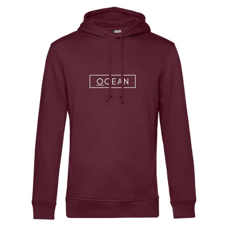 mocean Classy Ocean Unisex Hoodie in burgundy