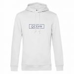 mocean Classy Ocean Unisex Hoodie in weiß/blau