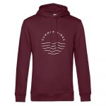 mocean Classy Summervibes Unisex Hoodie in burgundy