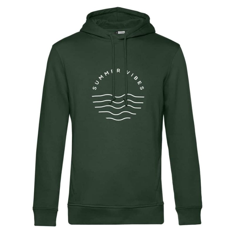 mocean Classy Summervibes Unisex Hoodie in dark green