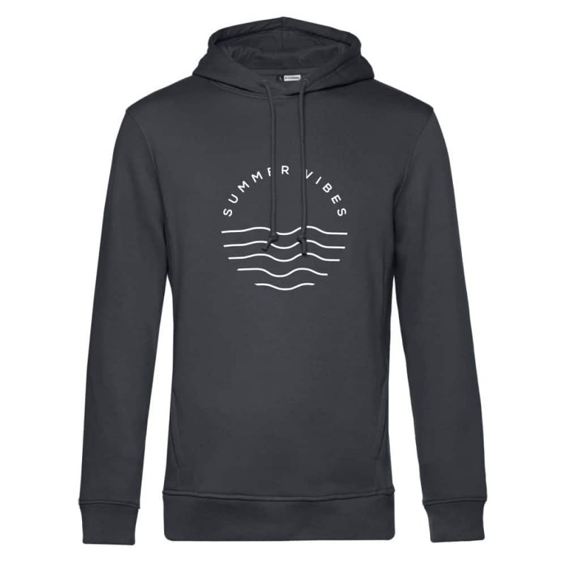 mocean Classy Summervibes Unisex Hoodie in darkgrey