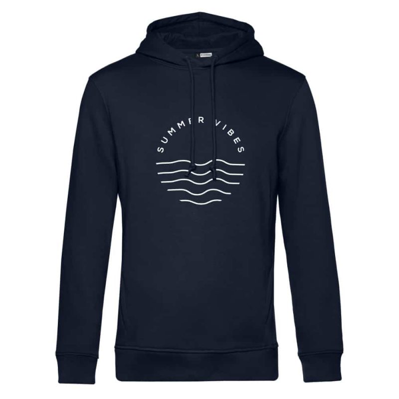 mocean Classy Summervibes Unisex Hoodie in navyblue