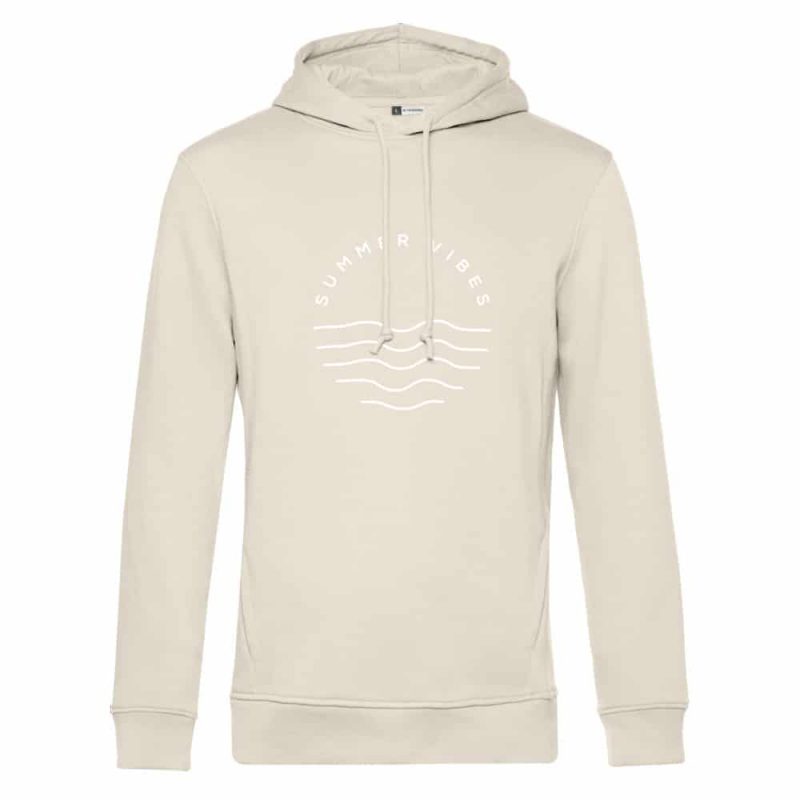 mocean Classy Summervibes Unisex Hoodie in offwhite