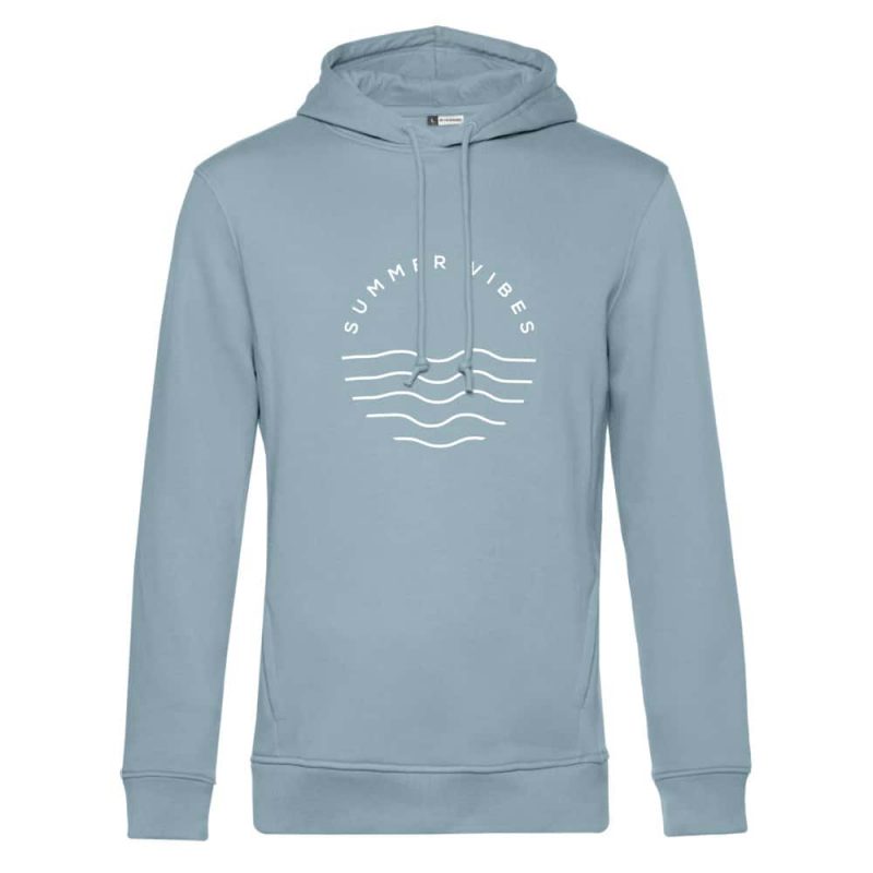 mocean Classy Summervibes Unisex Hoodie in softblue
