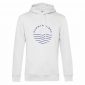 mocean Classy Summervibes Unisex Hoodie in weiss/blau