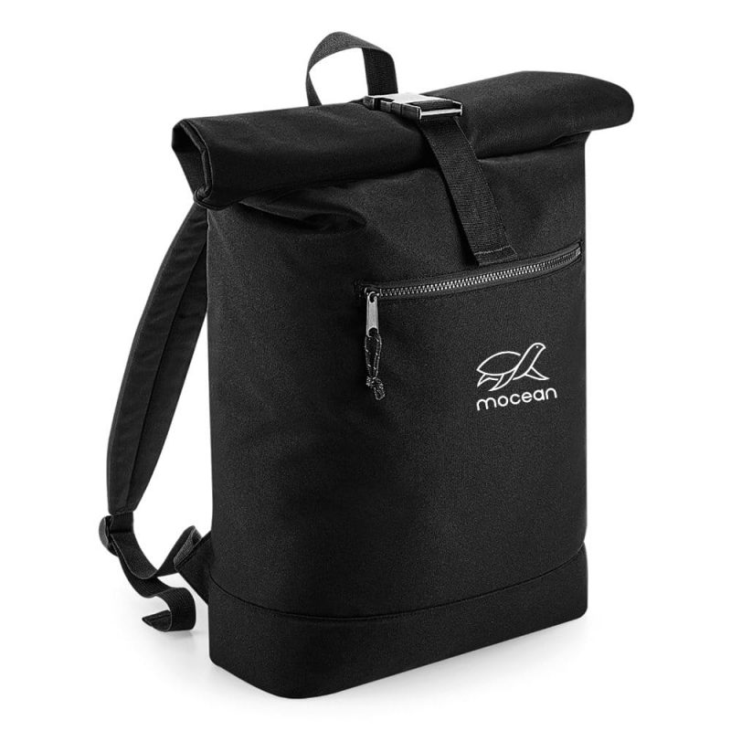 mocean Roll-Top Bag in schwarz