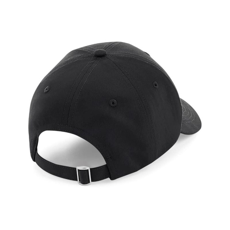 6-Panel Cap Rückansicht in schwarz