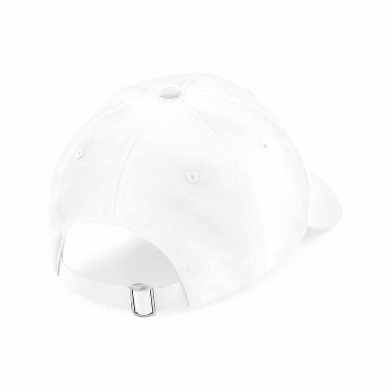 6-Panel Cap Rückansicht in weiß