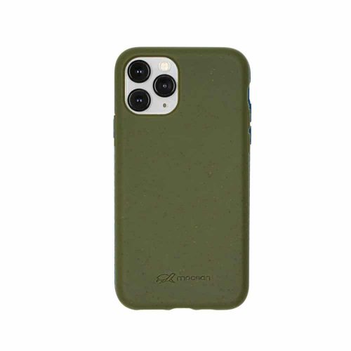Kompostierbare Handyhülle iPhone 11 Pro Max in olivgrün Rückansicht