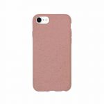 Kompostierbare Handyhülle iPhone 6/6S/7/8/SE2020 in pink Rückansicht