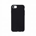 Kompostierbare Handyhülle iPhone 6/6S/7/8/SE2020 in schwarz Rückansicht