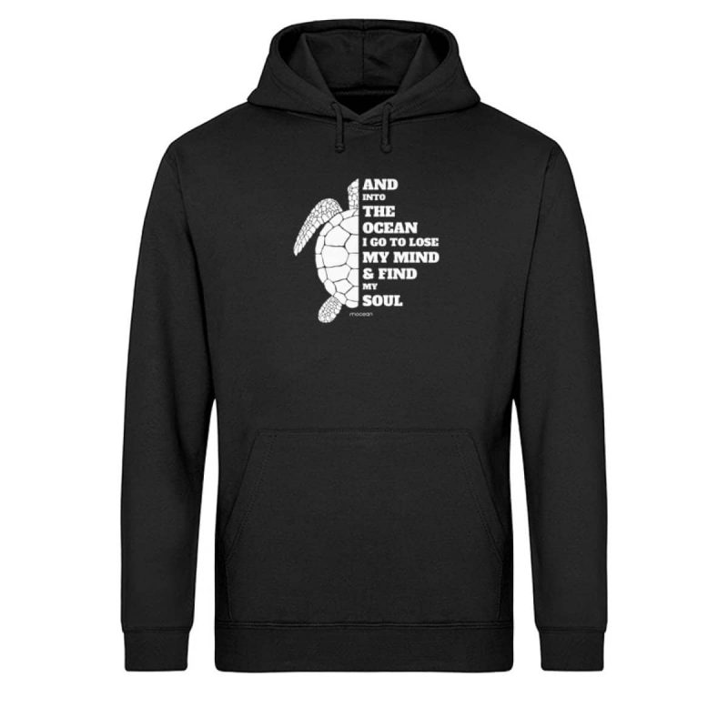 And into the Ocean - Light Unisex Bio Hoodie - black
