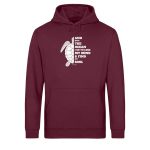 And into the Ocean – Light Unisex Bio Hoodie – burgundy