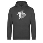 And into the Ocean – Light Unisex Bio Hoodie – dark heather grey