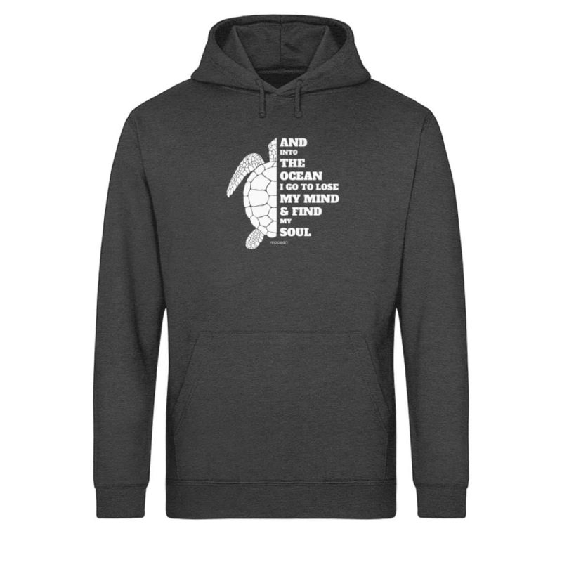 And into the Ocean - Light Unisex Bio Hoodie - dark heather grey