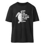 And into the Ocean – Relaxed Bio T-Shirt – black