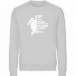 And into the sea – Unisex Organic Sweater – heathergrey