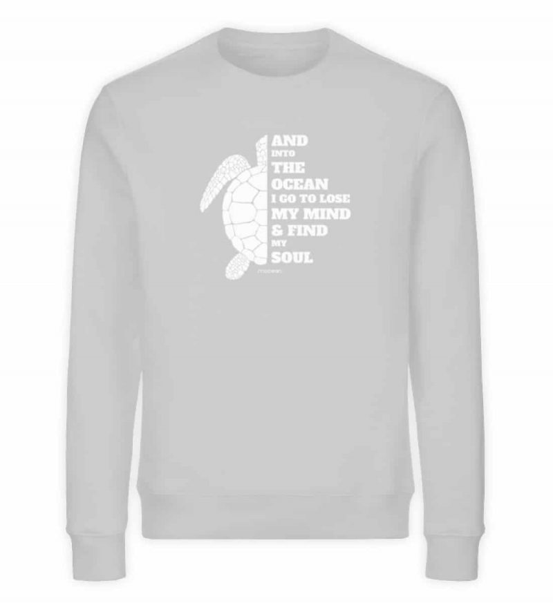 And into the sea - Unisex Organic Sweater - heathergrey