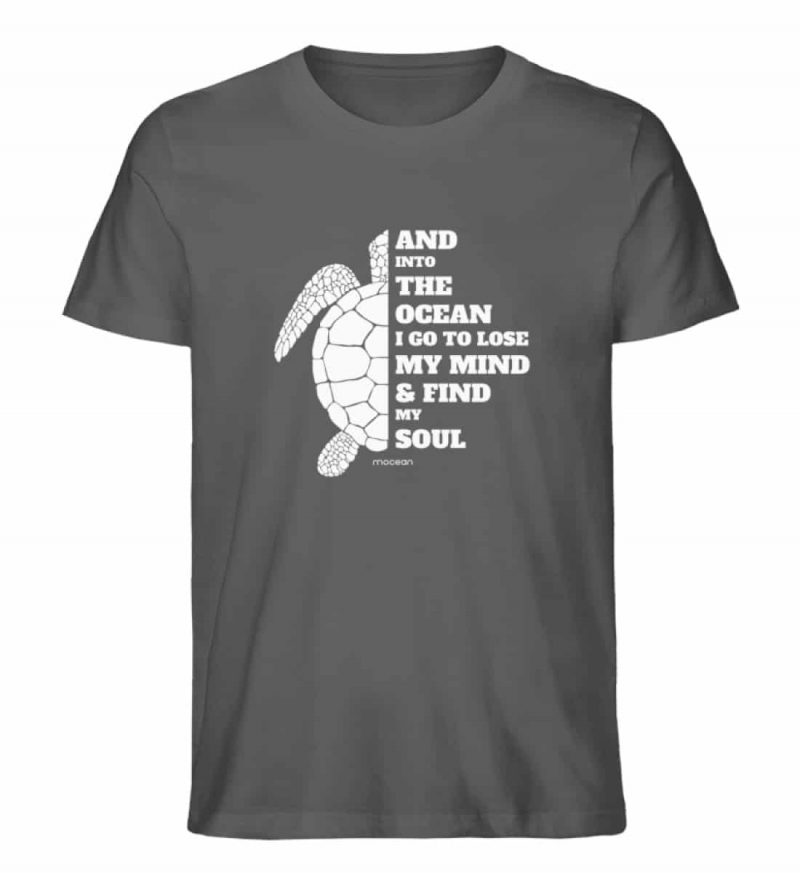 And into the Ocean - Unisex Bio T-Shirt - anthracite