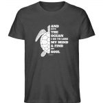 And into the Ocean – Unisex Bio T-Shirt – dark heather grey