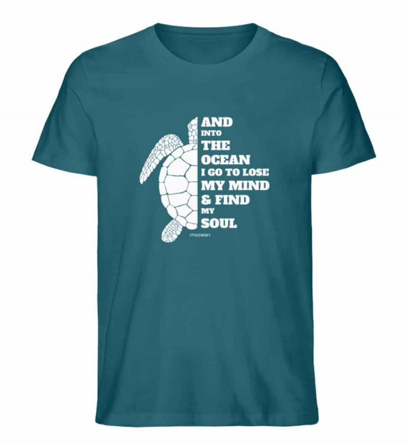 And into the Ocean - Unisex Bio T-Shirt - ocean depth