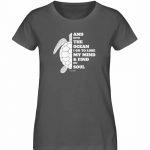 And into the Ocean – Damen Premium Bio T-Shirt – anthracite