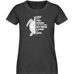 And into the Ocean – Damen Premium Bio T-Shirt – dark heather grey