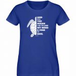 And into the Ocean – Damen Premium Bio T-Shirt – royal blue