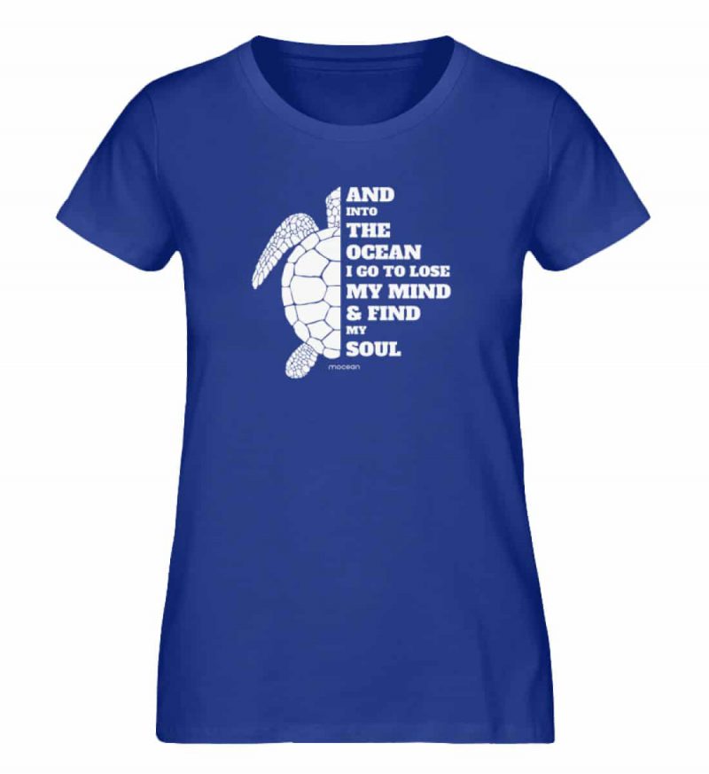 And into the Ocean - Damen Premium Bio T-Shirt - royal blue