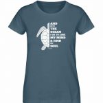 And into the Ocean – Damen Premium Bio T-Shirt – stargazer