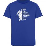 And into the Ocean – Kinder Organic T-Shirt – royal blue