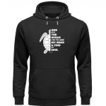And into the Ocean – Premium Unisex Bio Hoodie – black