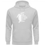 And into the Ocean – Premium Unisex Bio Hoodie – heather grey