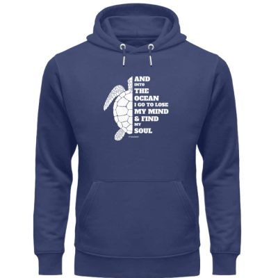 And into the Ocean - Premium Unisex Bio Hoodie - navy