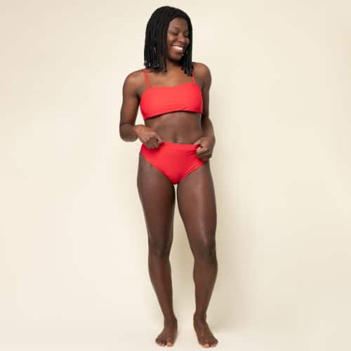Bandeau Bikini Top aus Econyl