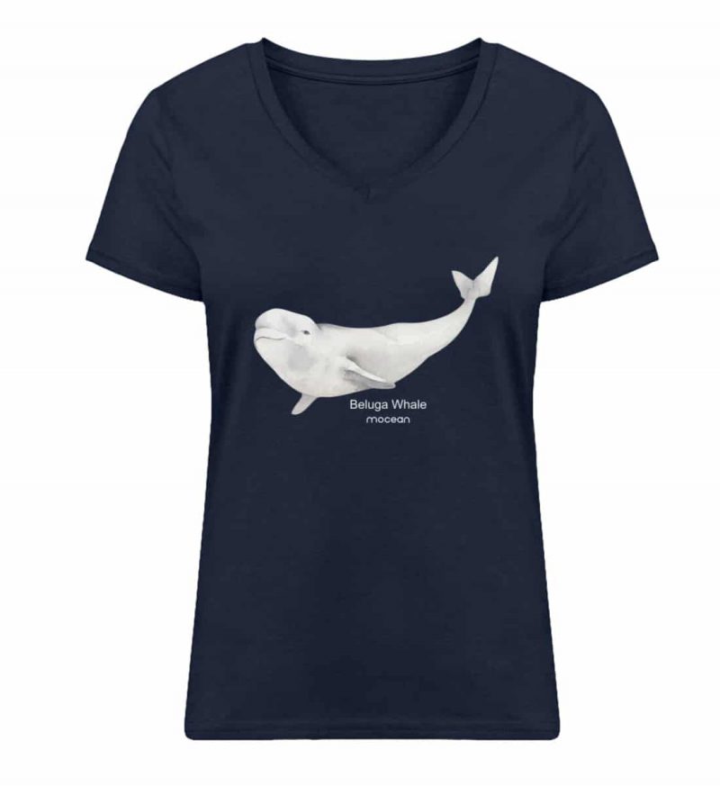 Beluga - Damen Bio V T-Shirt - french navy