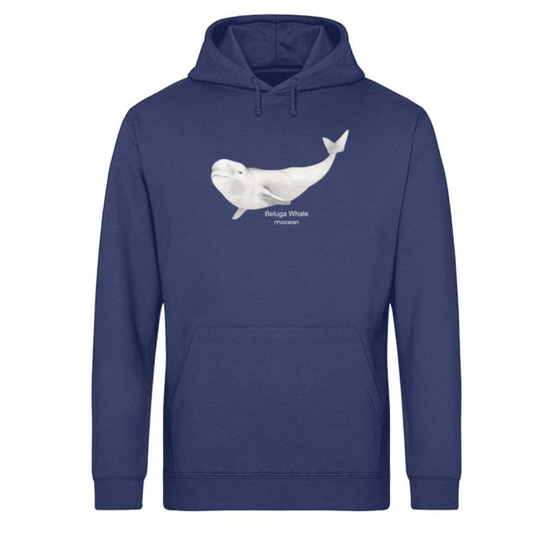 Beluga- Light Unisex Bio Hoodie - navy blue