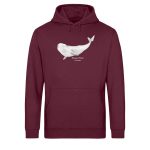 Beluga- Light Unisex Bio Hoodie – burgundy