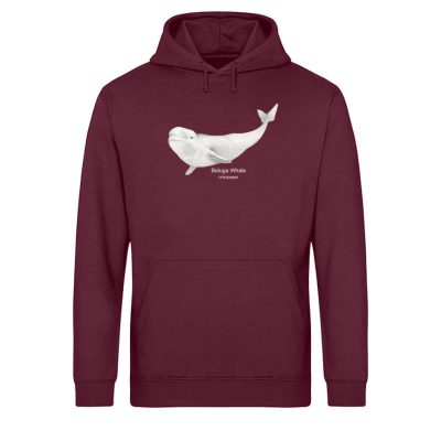 Beluga- Light Unisex Bio Hoodie - burgundy