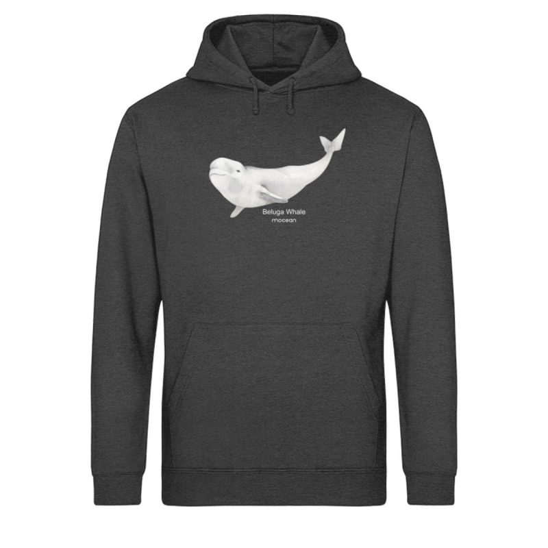 Beluga- Light Unisex Bio Hoodie - dark heathergrey