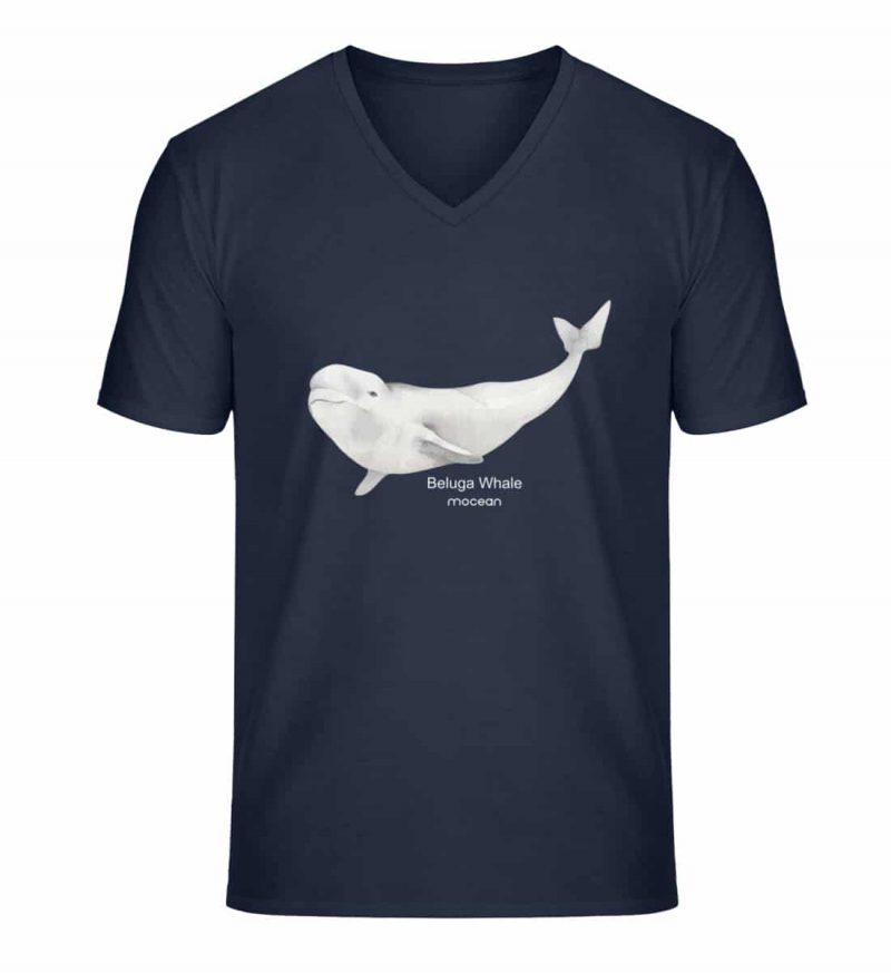 Beluga - Unisex Bio V T-Shirt - french navy