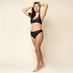 Econyl Bikini mit Neckholder Top black