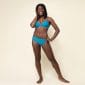 Econyl gekreuztes Bikini Top in horizon