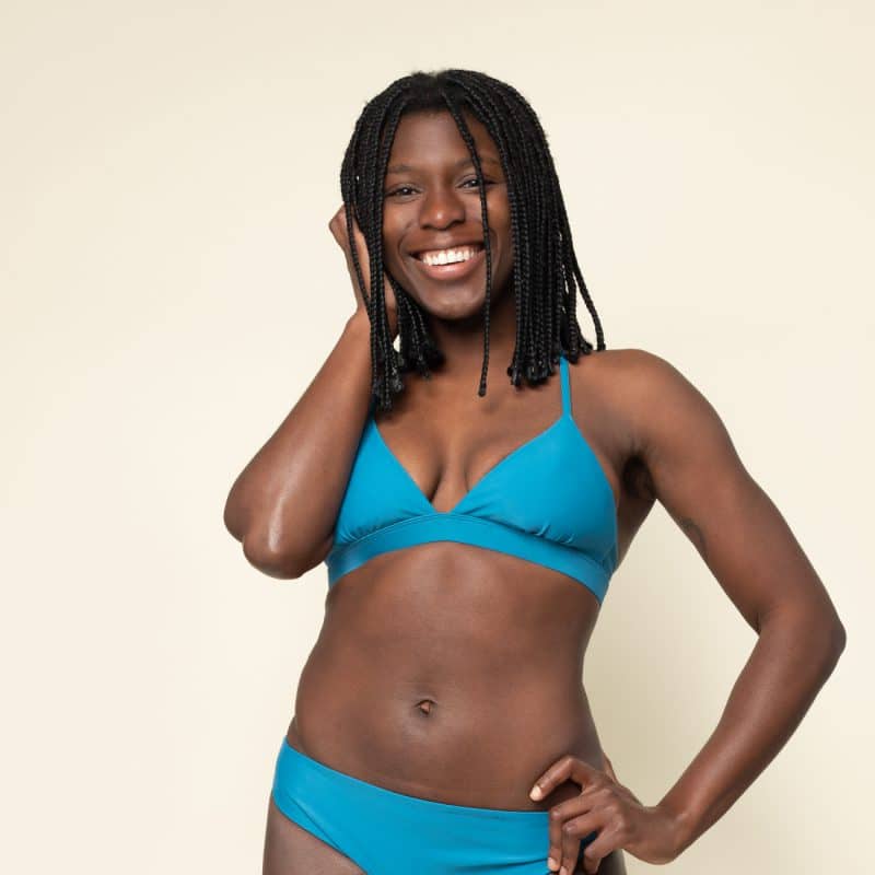 Bikini Top mit gekreuzten Trägern in horizon