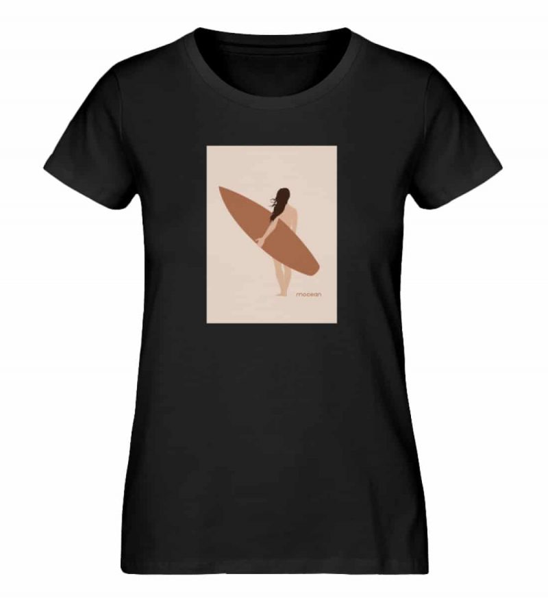 Boho Beachgirl - Damen Premium Bio T-Shirt - black