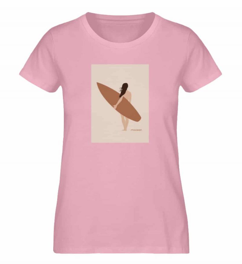 Boho Beachgirl - Damen Premium Bio T-Shirt - cottonpink