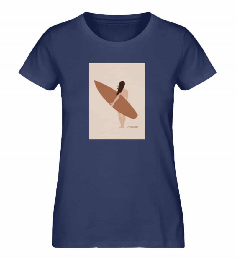 Boho Beachgirl - Damen Premium Bio T-Shirt - frenchnavy