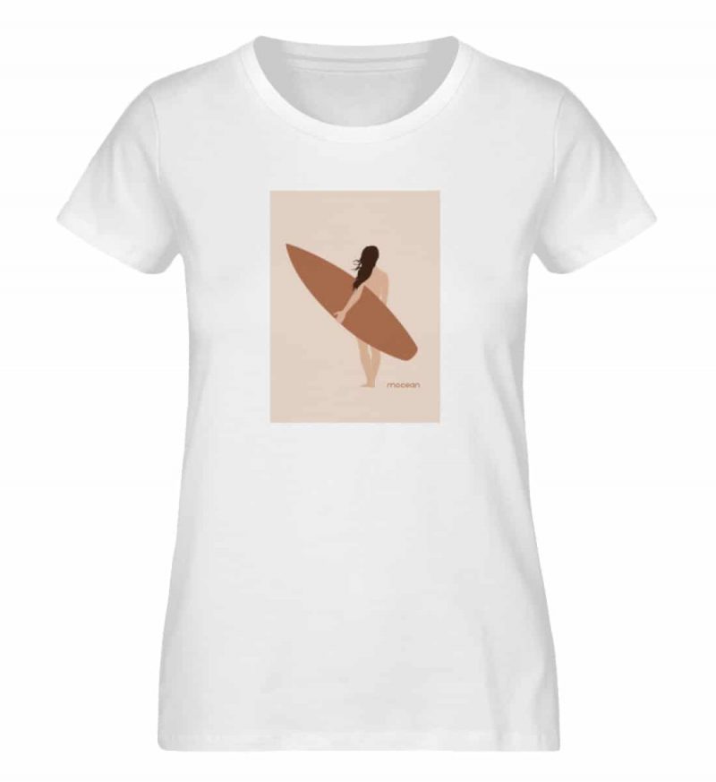 Boho Beachgirl - Damen Premium Bio T-Shirt - white