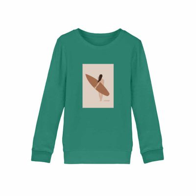 Boho Beachgirl - Kinder Bio Sweater - green