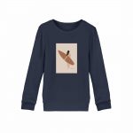 Boho Beachgirl – Kinder Bio Sweater – navy